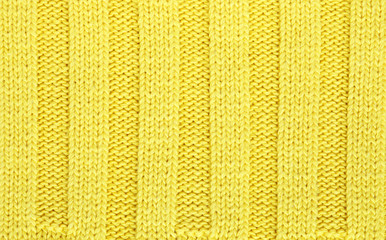 Yellow Garter Ribbing Stitch Knitting Pattern Textured Background