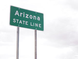 Arizona State Line Road Sign © Morgan