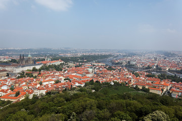 Fototapeta na wymiar Prague overview of the observatory from