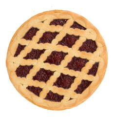 pie with cherry jam