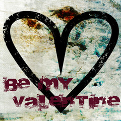 Valentine Background with Be My Valentine Text