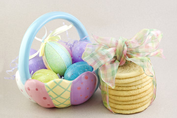 Easter Basket with Sugar Cookies