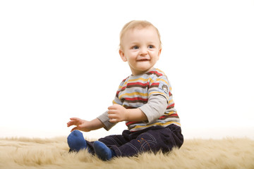 Fototapeta premium little happy boy