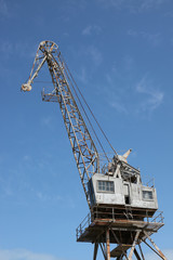Fototapeta na wymiar Maritime dockyard crane equipment