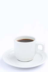 A cup of black coffee