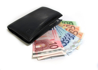 Portefeuille et billet