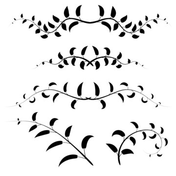 Ornements de feuilles (d&eacute;tour&eacute;)