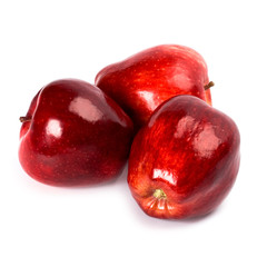 three red apples