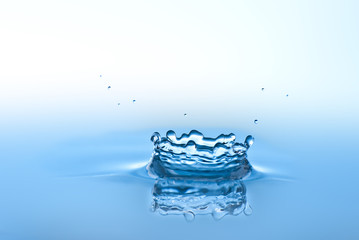 Blue water environmental abstract background - blue water drop s