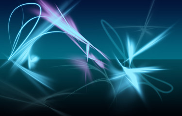 Abstract blue light