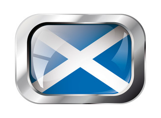 scotland shiny button flag vector illustration. Isolated abstrac