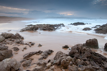 Fototapeta na wymiar Mar en Liencres, Cantabria, Spain