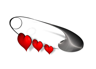 serce na agrafce © exis