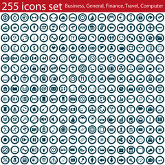 Fototapeta premium zestaw ikon