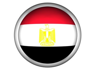 Obraz premium National Flag of Egypt | Button Style |