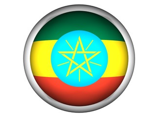 National Flag of Ethiopia | Button Style |