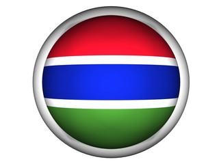 Obraz premium National Flag of Gambia | Button Style |