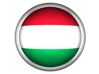 National Flag of Hungary | Button Style |