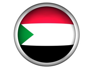 National Flag of Sudan | Button Style |