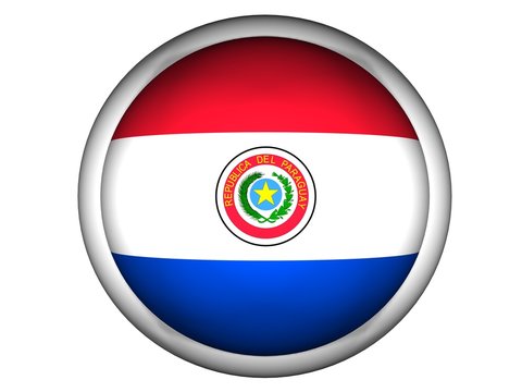 recommend clip art: National Flag of Paraguay | Button Style |