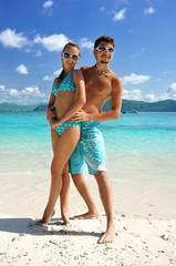 Fototapeta premium Couple on a beach