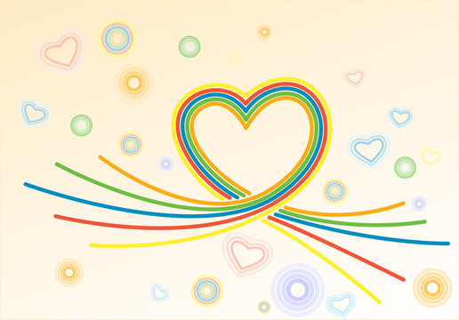 colorful heart