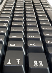Obraz premium Black computer keyboard