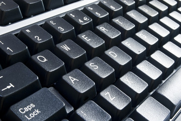 Black computer keyboard