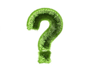 Naklejka premium Rasen Fragezeichen