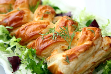 Feuilleté tresse jambon émmental