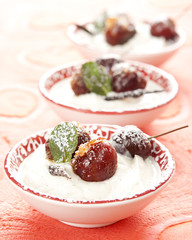 weichsel mit Vanillecreme