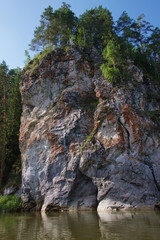 nature of the Ural River Chusovaya in the Perm region