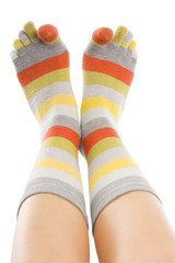 Feet Isoalted On White
