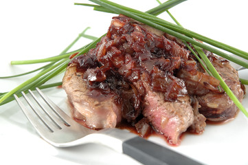 FIlet mignon isolated in white