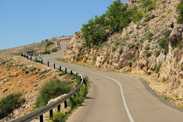 Stara Baska Kuestenstrase - Stara Baska coast road 46