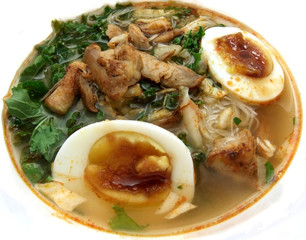 Asian chicken noodle soup