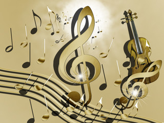 Musik vergoldet die Welt