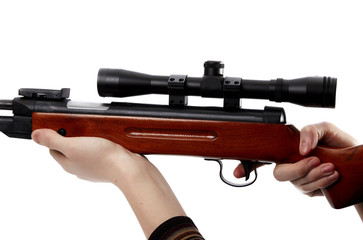 Rifle with scope