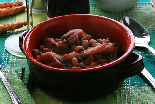 Fagiolini dell occhio con cotenne - Antipasti della lombardia