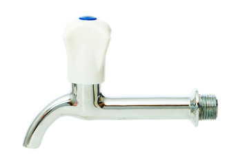 Detached tap isolated on the white background