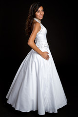 Fototapeta premium Pretty Girl Wearing Dress