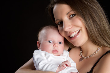 Mom Holding Baby