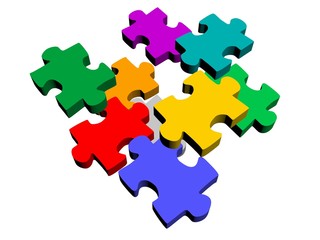 puzzle piece abstract