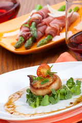 Bacon-Wrapped Ginger Soy Scallops