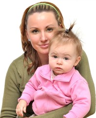 Fototapeta na wymiar baby with mother