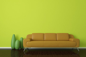 Modern sofa interior shot