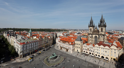 Naklejka na ściany i meble Praga, pierścień Altstädter, Stadtansicht