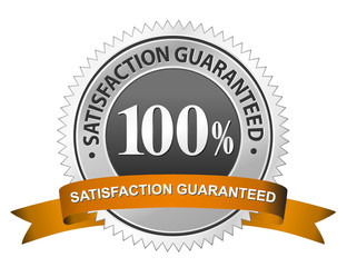 100% Satisfaction Guaranteed Sign