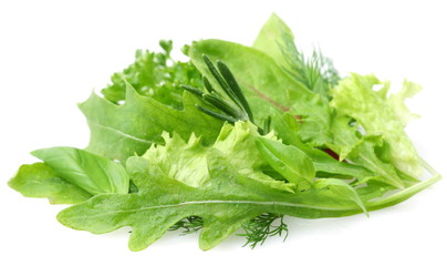 herbs for seasoning on a white background