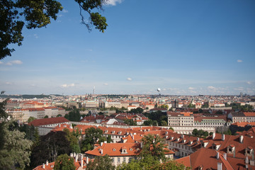 Fototapeta premium Aerial view of Prague, capital city of Czech